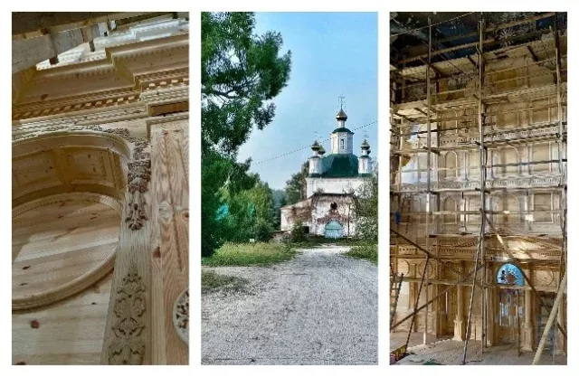В Ферапонтово воссоздают храм Нила Сорского